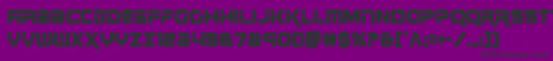 renegadocond-fontti – mustat fontit violetilla taustalla