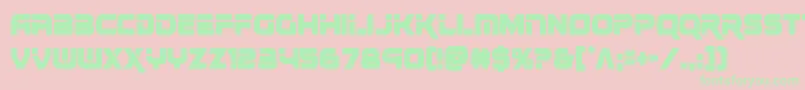 renegadocond Font – Green Fonts on Pink Background