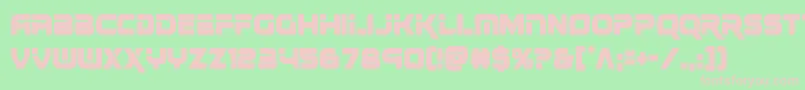 renegadocond Font – Pink Fonts on Green Background