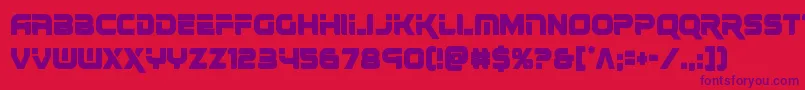 renegadocond Font – Purple Fonts on Red Background