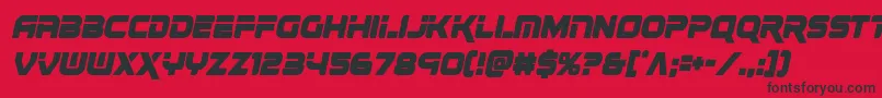 renegadocondital Font – Black Fonts on Red Background