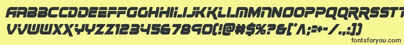 renegadocondital Font – Black Fonts on Yellow Background