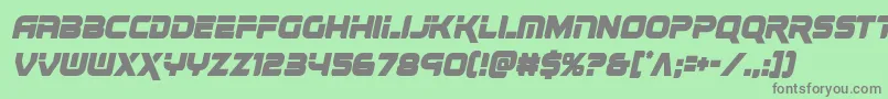 renegadocondital Font – Gray Fonts on Green Background