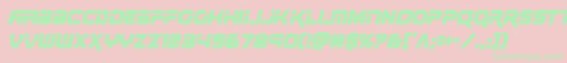 renegadocondital Font – Green Fonts on Pink Background