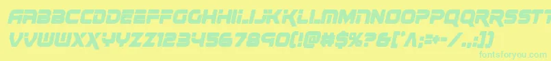 fuente renegadocondital – Fuentes Verdes Sobre Fondo Amarillo