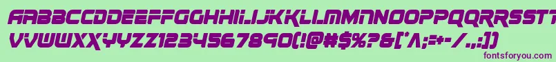 renegadocondital Font – Purple Fonts on Green Background