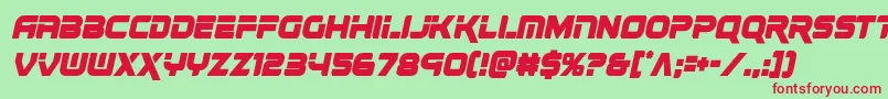 renegadocondital Font – Red Fonts on Green Background