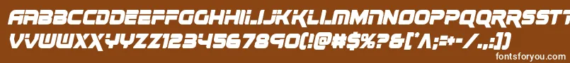 renegadocondital Font – White Fonts on Brown Background