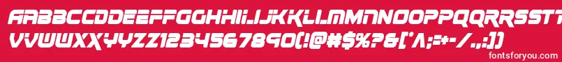 renegadocondital Font – White Fonts on Red Background
