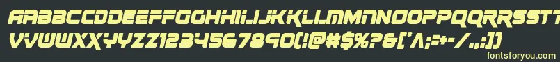 renegadocondital Font – Yellow Fonts on Black Background