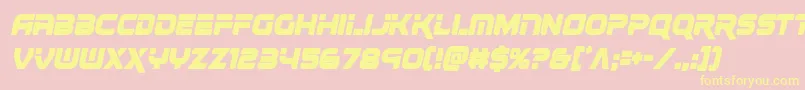 renegadocondital Font – Yellow Fonts on Pink Background