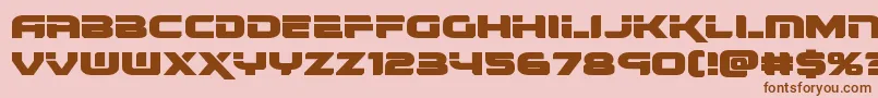 renegadoexpand Font – Brown Fonts on Pink Background