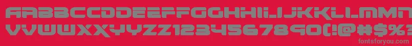 renegadoexpand Font – Gray Fonts on Red Background