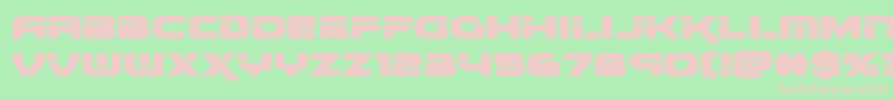 renegadoexpand Font – Pink Fonts on Green Background