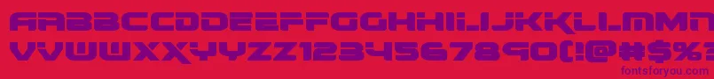 renegadoexpand Font – Purple Fonts on Red Background