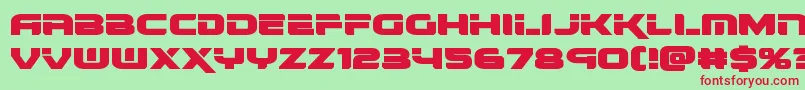 renegadoexpand Font – Red Fonts on Green Background