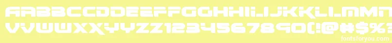 renegadoexpand Font – White Fonts on Yellow Background