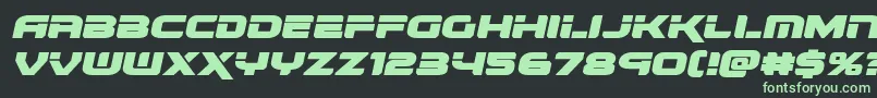 renegadoexpandital Font – Green Fonts on Black Background