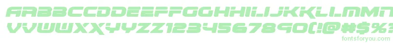 renegadoexpandital Font – Green Fonts on White Background