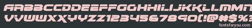 renegadoexpandital Font – Pink Fonts on Black Background