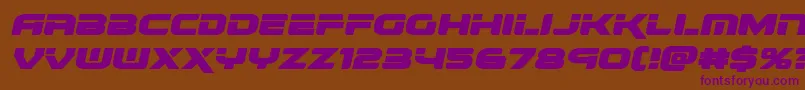 renegadoexpandital Font – Purple Fonts on Brown Background