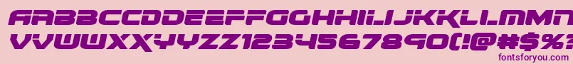 renegadoexpandital Font – Purple Fonts on Pink Background