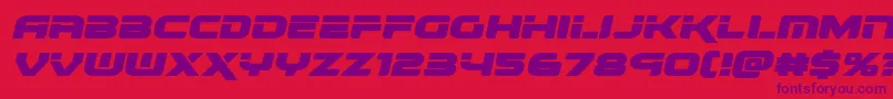 renegadoexpandital Font – Purple Fonts on Red Background