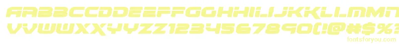 renegadoexpandital Font – Yellow Fonts on White Background