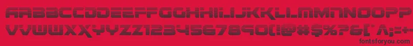 フォントrenegadograd – 赤い背景に黒い文字
