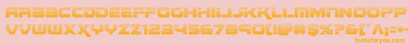 renegadograd Font – Orange Fonts on Pink Background