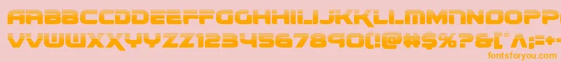 renegadohalf Font – Orange Fonts on Pink Background