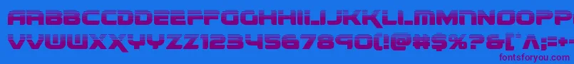 renegadohalf Font – Purple Fonts on Blue Background