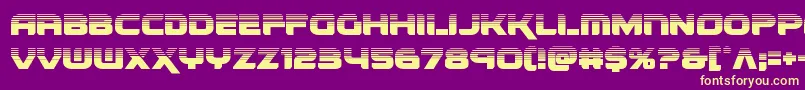 renegadohalf Font – Yellow Fonts on Purple Background