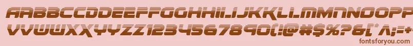 renegadohalfital-fontti – ruskeat fontit vaaleanpunaisella taustalla