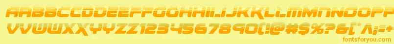 Шрифт renegadohalfital – оранжевые шрифты на жёлтом фоне