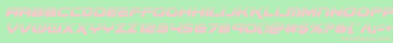 renegadohalfital-fontti – vaaleanpunaiset fontit vihreällä taustalla
