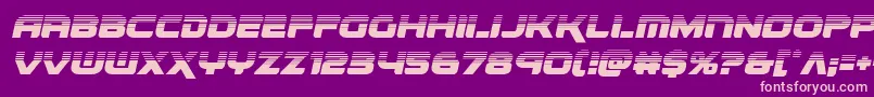 renegadohalfital Font – Pink Fonts on Purple Background