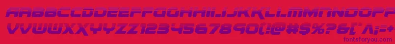 Шрифт renegadohalfital – фиолетовые шрифты на красном фоне