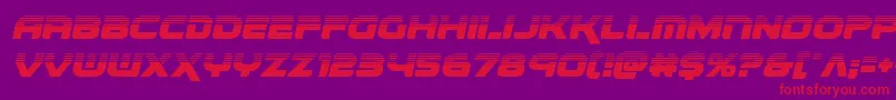 renegadohalfital Font – Red Fonts on Purple Background