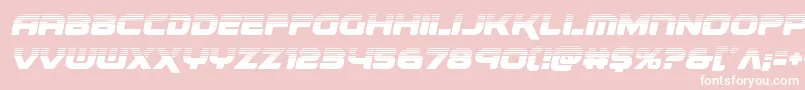 renegadohalfital-fontti – valkoiset fontit vaaleanpunaisella taustalla