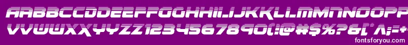 renegadohalfital Font – White Fonts on Purple Background