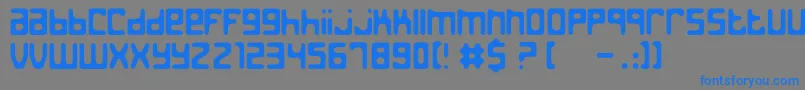 Jedth Font – Blue Fonts on Gray Background