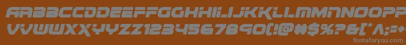 renegadoital Font – Gray Fonts on Brown Background