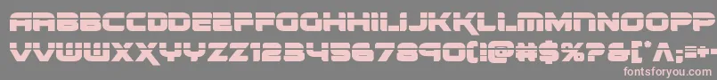 フォントrenegadolaser – 灰色の背景にピンクのフォント