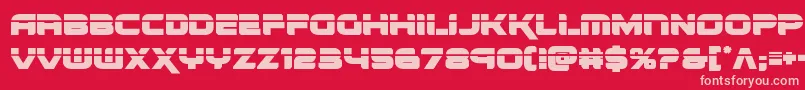 renegadolaser-Schriftart – Rosa Schriften auf rotem Hintergrund