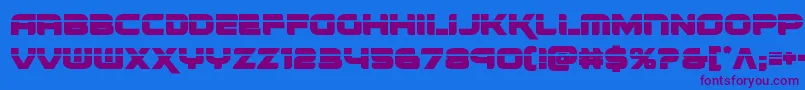 Шрифт renegadolaser – фиолетовые шрифты на синем фоне