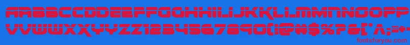 renegadolaser Font – Red Fonts on Blue Background