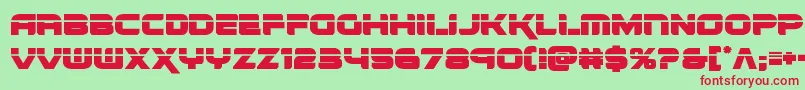 renegadolaser Font – Red Fonts on Green Background