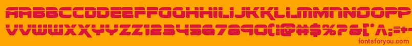 renegadolaser Font – Red Fonts on Orange Background