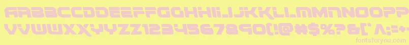 renegadoleft Font – Pink Fonts on Yellow Background